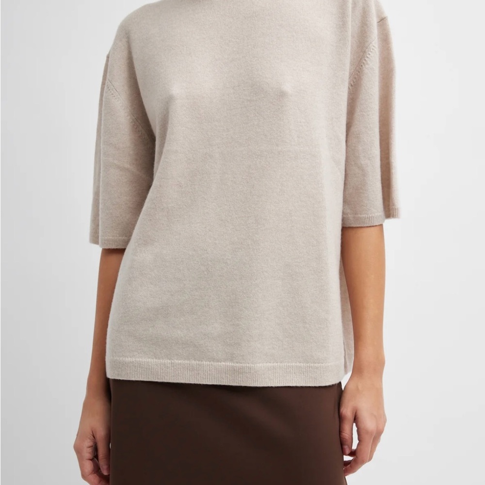 Tibi Beige Cashmere and wool shirt